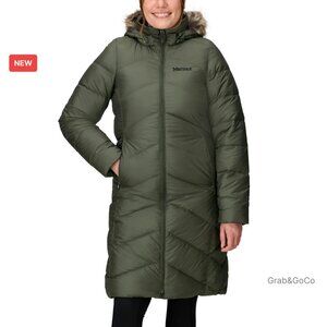 Full Length Down Puffer Coat Classic Chic Winter Parka Water Resistant